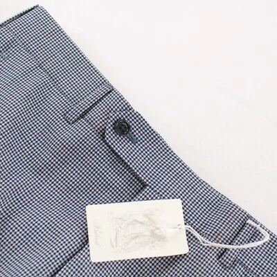 Belvest NWT Dress Pants Size 46 30 US Blue Plaid 100% Wool - Image 1 of 4