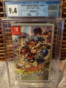 Mario Strikers Battle League Nintendo Switch 9.4 A+ First Print CGC Graded WATA - Picture 1 of 4