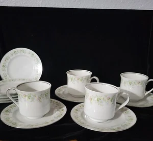 Johann Haviland Forever Spring 4 - Cups 4 Saucers 4 Desert Plates - Picture 1 of 10