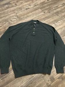 Peter Millar Crown Crafted Pullover Herren XL Grün Merinowolle Pima Langarm - Bild 1 von 7
