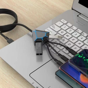 5in1 USB Hub Multifunctional USB Expansion Data Link Fast Charge 2.4A - Picture 1 of 5