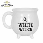 White Witch Cauldron Mug  - Pagan  Wicca Spell Witchcraft