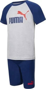 boys short shirt set puma blue grey size 4 New with tags Discontinued style - Picture 1 of 2