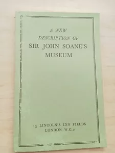 A new deskription of Sir John Soane's Museum, 1977 - Picture 1 of 6