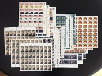786 U S MNH STAMPS 18 SHEETS #1503 #1529 #1474 #1723 #1629-31 #1345-54 3 OF EACH - Image 1 of 4