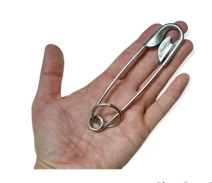 Giant Safety Pins Stainless Steel Heavy Duty ( 6PCS ) - Picture 1 of 7