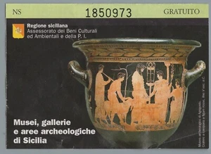 GD0071 Biglietto di ingresso: Musei ed aree archeologiche Sicilia 2001 - Picture 1 of 1