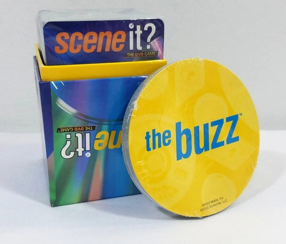 Scene It? 2003 Original Game Cards Trivia Buzz Sealed Replacement Only Pieces - Image 1 of 4