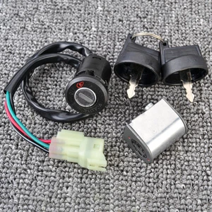 ATV Ignition Switch Key With Wire & Lock For Kymco Maxxer 90S 2017-2019 2020 - Foto 1 di 7