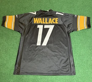 Pittsburgh Steelers Mike Wallace On Field Authentic Sewn Reebok NFL XL Jersey  - Picture 1 of 6