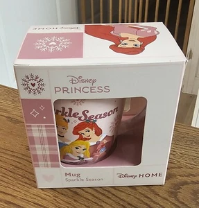 π BNWT New Disney Princess Sparkle Season Pink Mug. (Magic Of Winter Wishes) π - Picture 1 of 14