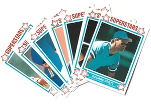1989 MSA CEREAL SUPERSTARS BASEBALL SET-12 MATTINGLY BRETT+ MINT L@@K - Picture 1 of 1