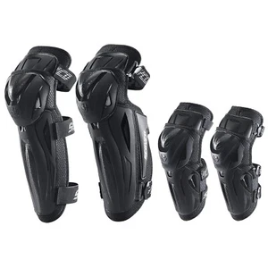 4pcs Motorcycle Knee Shin Guard Pads 3 Sections Adjustable, Size: L - Picture 1 of 7
