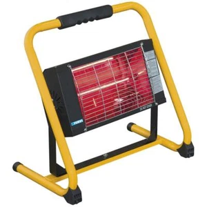 STUFA RISCALDATORE ELETTRICO A RAGGI INFRAROSSI CON SUPPORTO 1300W FERVI R609B - Picture 1 of 1