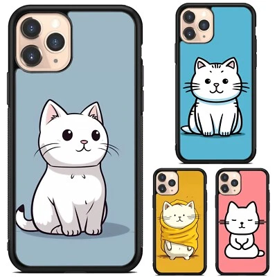 Funda con soporte un gato feliz meme art para iPhone 11 12 13 14 Pro Max Foto 1 de 4