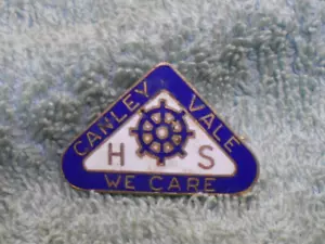 #D437. CANLEY VALE HIGH SCHOOL LAPEL BADGE - WE CARE - Picture 1 of 2