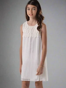 Blush by Us Angels NEW  Girls Occasion and Party Dress Ivory Chiffon NWT - Picture 1 of 3