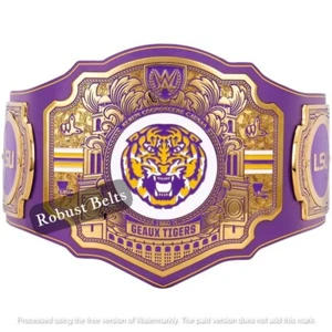 LSU Tigers Championship Wrestling Legacy Title Belt 4mm Zink - Bild 1 von 7