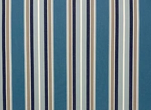 OUTDURA RENEGADE CADET GRAY CANVAS STRIPE OUTDOOR FURNITURE FABRIC BY YARD 54"W - Picture 1 of 6