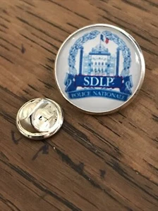 GROS PIN'S 2cm Métal Argenté Fantaisie SDLP Police Nationale - Picture 1 of 1