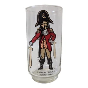 Vintage 1977 MCDONALD'S 'Captain Hook' Collectors Series Drinking Glass Cup - Picture 1 of 2