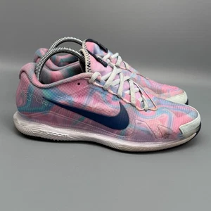 Tenis Nike Court Air Zoom Vapor Pro para mujer 9 rosa azul atlético con cordones - Imagen 1 de 11
