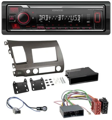 Kenwood MP3 Bluetooth USB DAB Autoradio für Honda Civic Hybrid FD3 06-10 anthraz - Bild 1 von 4