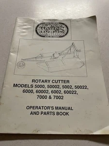 Howse Rotary Cutter Manual Models 5000 To 7002 Mower 3 Pt. V Good - Picture 1 of 9