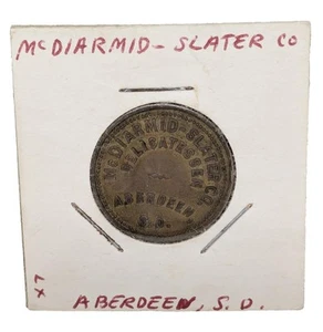 McDiarmid-Slater Co. Aberdeen, SD Delicatessen Good For 10 Cents Trade Token - Picture 1 of 2
