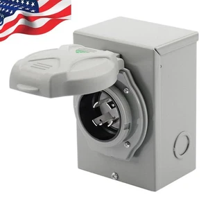 Generator Power Cord Inlet Box for 3 Prong Generator Cord SS2-50P 50A #D1 - Bild 1 von 4