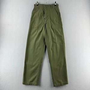 Pantalone militare vintage uomo adatto 25x29 OG 107 panettiere raso Vietnam anni 70 - Foto 1 di 14