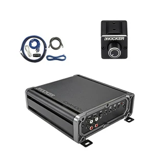 Kicker CXA400.1 400-Watt Class D Mono Amplifier, Dual Bass Remote, Install Kit - Picture 1 of 4