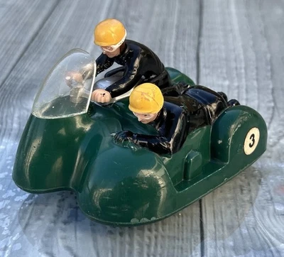 Rosenthal Motocicleta Combo Corrida Sidecar Verde Vintage Plástico Atrito Drive - Imagem 1 de 4