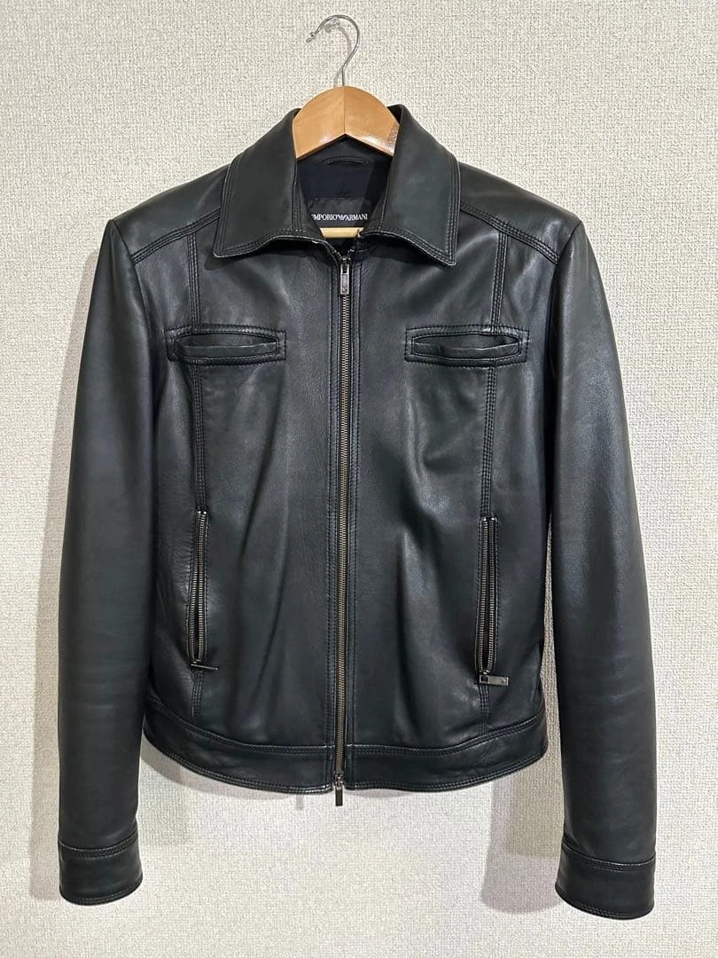 Emporio Armani Leather Outer Shell Jackets for Men for Sale | Shop