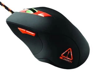 CANYON - Eclector 6 Button Optical Mouse, Black - Picture 1 of 4
