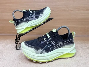 ASICS Trabuco Max 3 UK Size 5 Woman’s Black & Green Running Trainers V Good Con! - Picture 1 of 19
