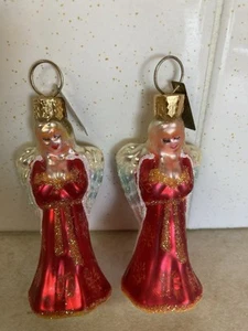 Radko 2er Set „Gebet & Schutz“ Engel Mini 3 im Glas Weihnachtsschmuck - Bild 1 von 7