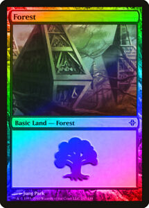 Forest (247) FOIL Rise of the Eldrazi NM Basic Land MAGIC MTG CARD ABUGames