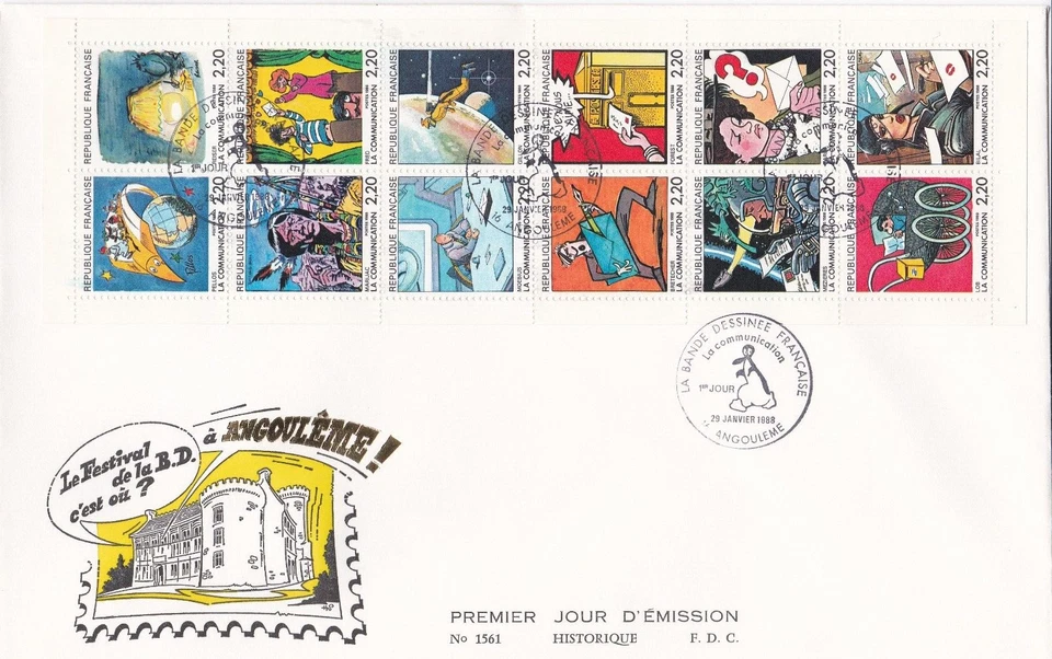France 1988 FDC Communication yt - Image 1 of 1