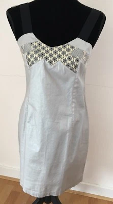 Robe Bain De Soleil, Argenté, Cop Copine, Mod. Herblay, Taille 38, Très Bon Etat - Photo 1/4