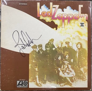 John Paul Jones signiertes "Led Zeppelin II" LP-Cover - JSA & Beckett - Bild 1 von 3