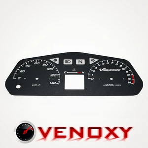 Honda XL 125 Varadero 2001-2006 KM/H Aftermarket Black Gauge Faces - Picture 1 of 1