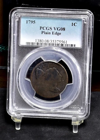 1795 Large Cent - Plain Edge - PCGS VG08 (#47642) Cover