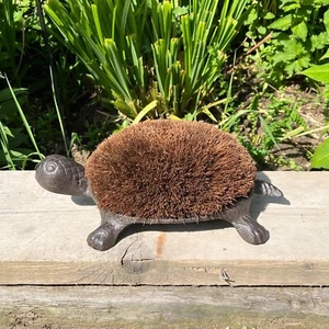 Boot Scraper Cast Iron Tortoise Garden Ornaments and Statues Brush Turtle Large - Picture 1 of 6