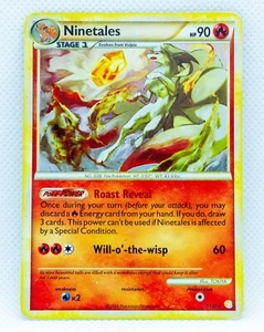 NINETALES 7/112 Holo Raro HG y SS - Tarjeta Pokémon 2010 - Imagen 1 de 6