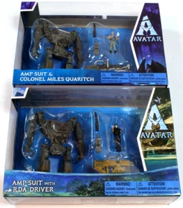 Avatar 2 Way of The Water Amp Suit & Colonel Miles Quaritch + RDA Driver Figures - Picture 1 of 6