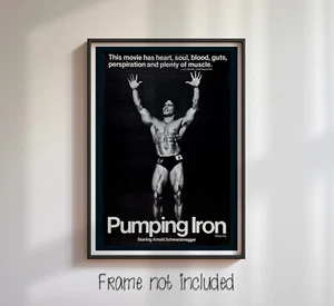 Arnold Schwarzenegger Pumping Iron Repro Film blk - Hochwertiges Wandposter - Bild 1 von 4