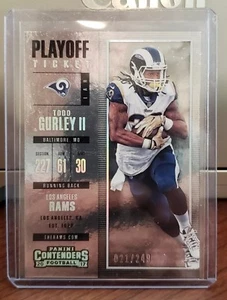 2017 Contenders Playoff Ticket #53 Todd Gurley II #/249 Rams - Bild 1 von 1