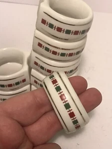Serviettenringe Weihnachten Keramik insgesamt 8 - Bild 1 von 6