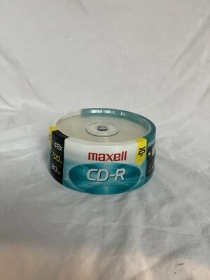 Maxell CD-R 700 Recordable Discs 48X 700MB 80 Min Spindle 25 Pack - Image 1 of 2